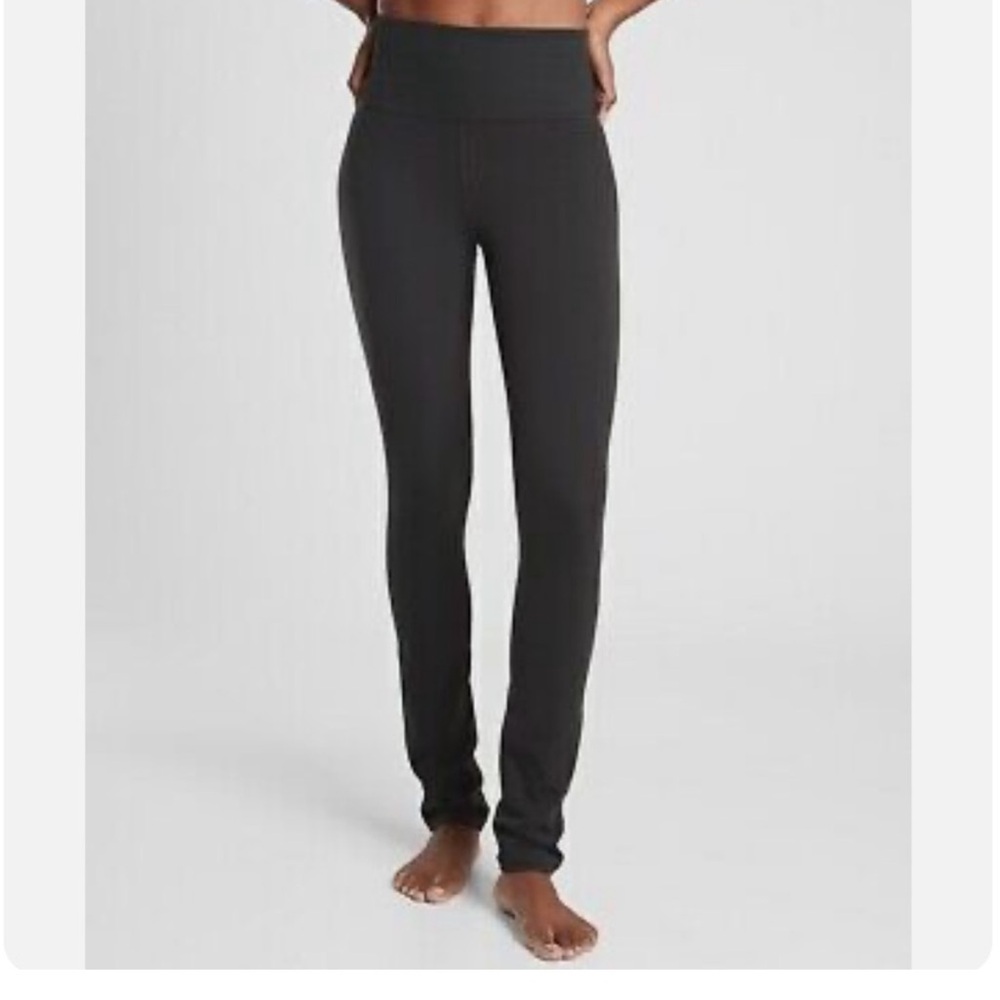 Athleta Rib Skinny Leg Pant | Leggings Size Small Tall Petite Black